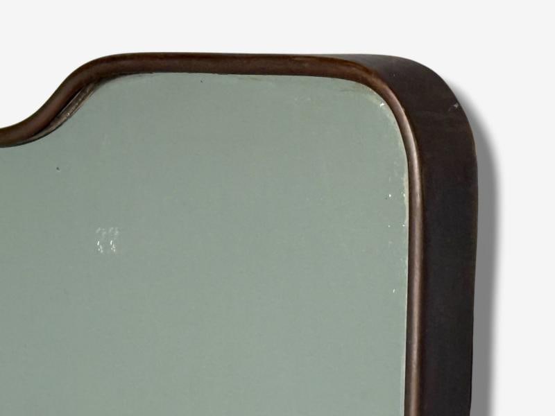 Italian Modern, Brass, Glass, Wall Mirror, Italy, 1950s - 6