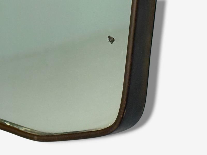 Italian Modern, Brass, Glass, Wall Mirror, Italy, 1950s - 7