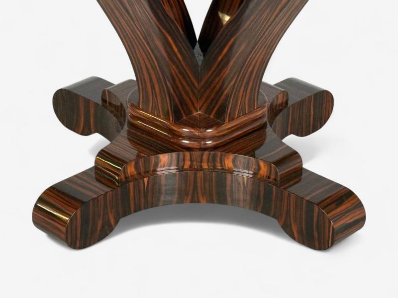 American Modern, Macassar Ebony, Shagreen, Brass, Table, USA, 2010s - 11