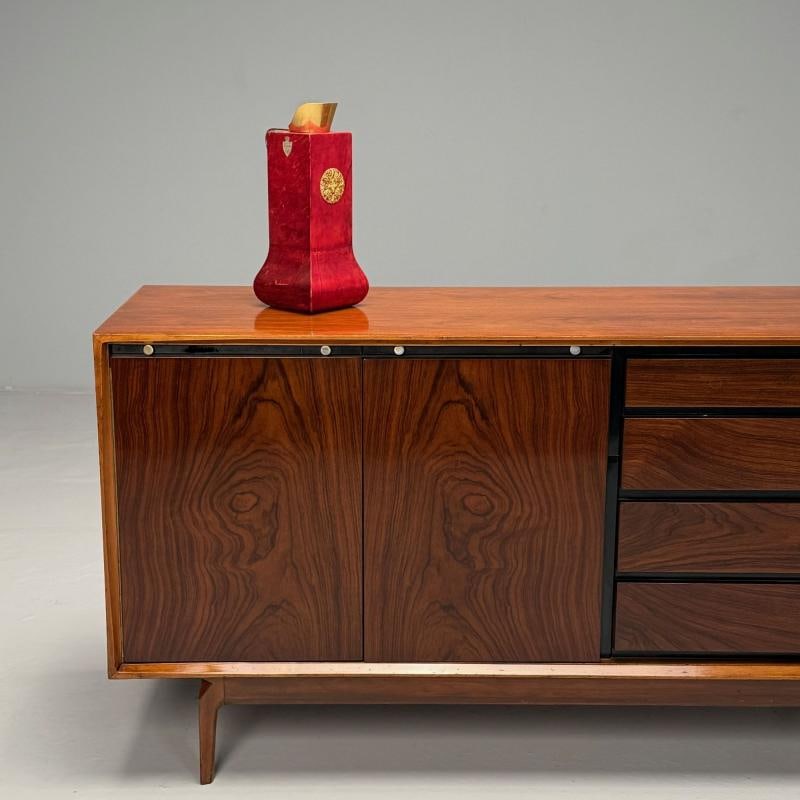 Aldo Tura, Italian Mid-Century Modern, Carafe, Brass, Red Lacquered Goatskin - 9