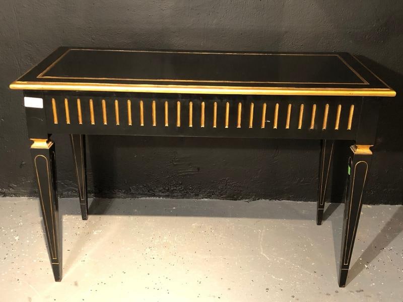 Ebony and Parcel-Gilt Decorated Three-Drawer Desk, Maison Jansen attr. - 7