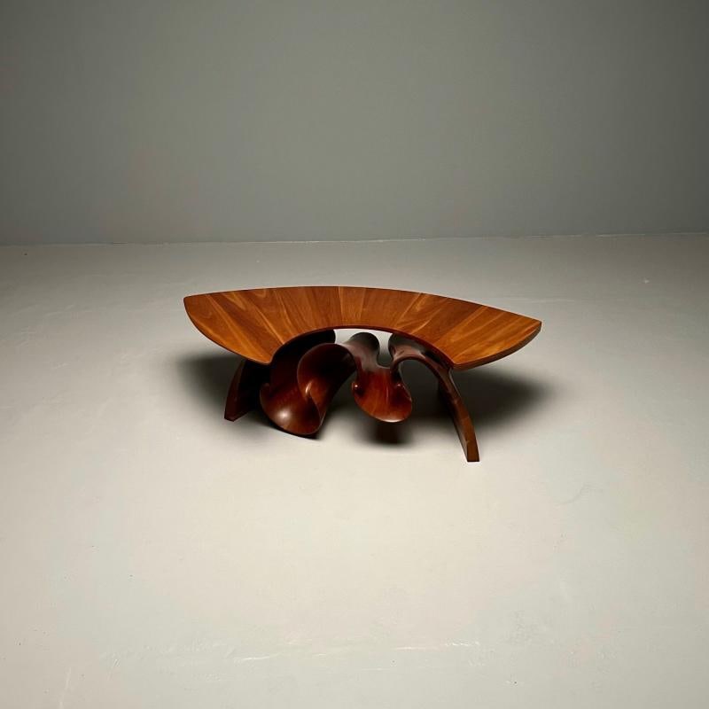 Peter Michael Adams, Mid-Century, Sculptural Coffee Table, Walnut, USA, 1970s - 13