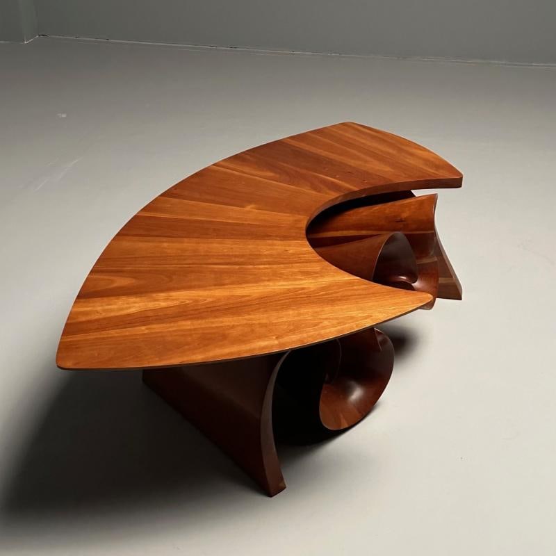 Peter Michael Adams, Mid-Century, Sculptural Coffee Table, Walnut, USA, 1970s - 8