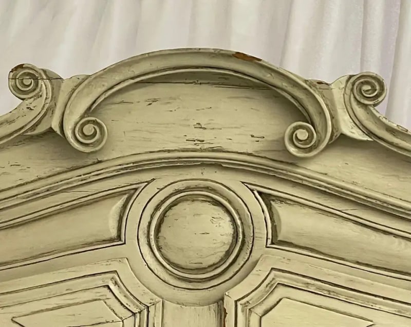 19th Century Gustavian Bookcase Cabinet, Cupboard, Antiqued Mirror, French - 2