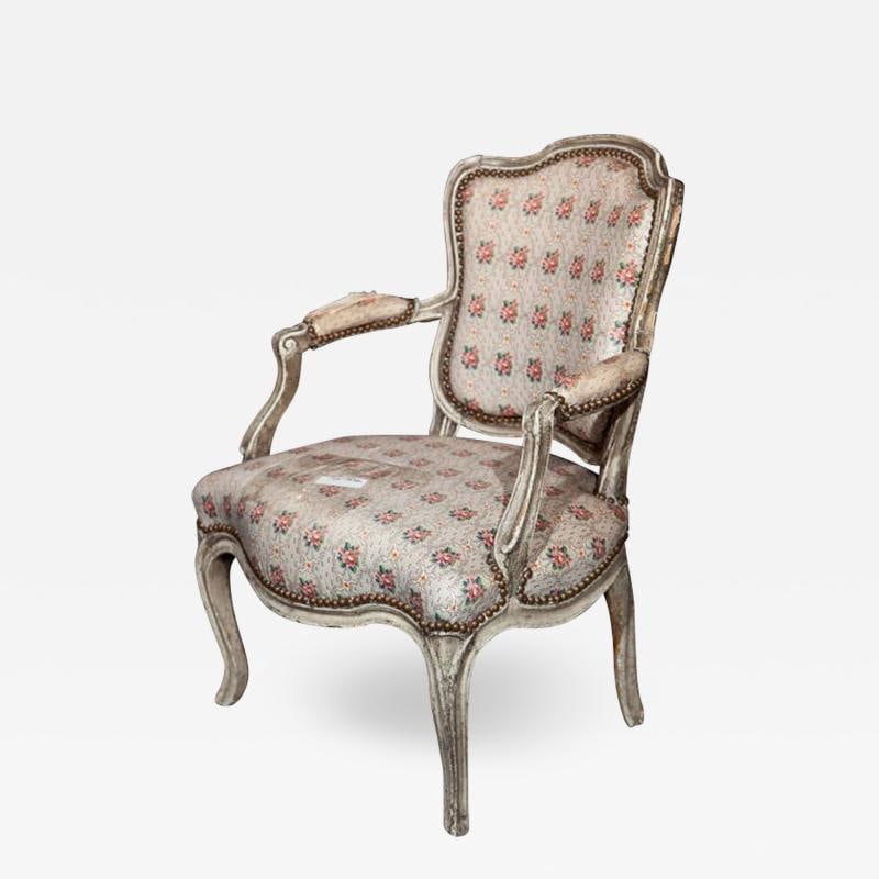 French, Painted Louis XIV Style Childs or Doll Armchair by Jansen (1 of 7)