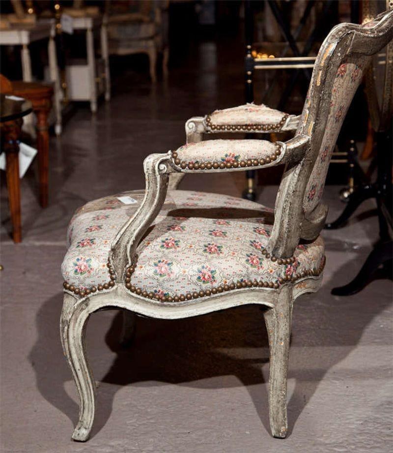 French, Painted Louis XIV Style Childs or Doll Armchair by Jansen - 3