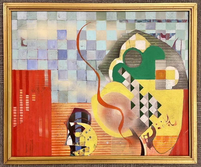 Sallie Whistler Marcucci Abstract Painting Titled "Subconscious" - 3