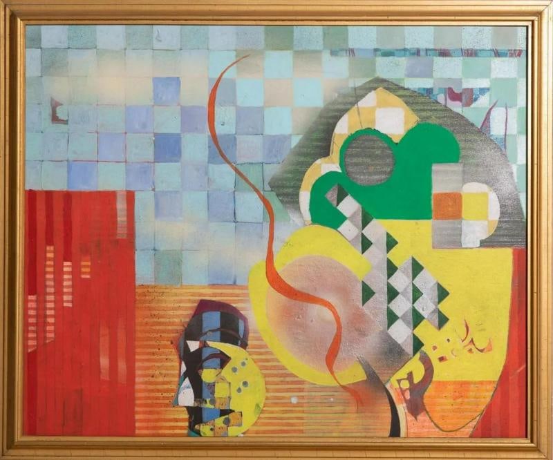 Sallie Whistler Marcucci Abstract Painting Titled "Subconscious" - 4
