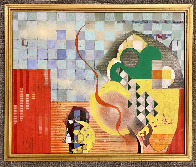 Sallie Whistler Marcucci Abstract Painting Titled "Subconscious" - 5