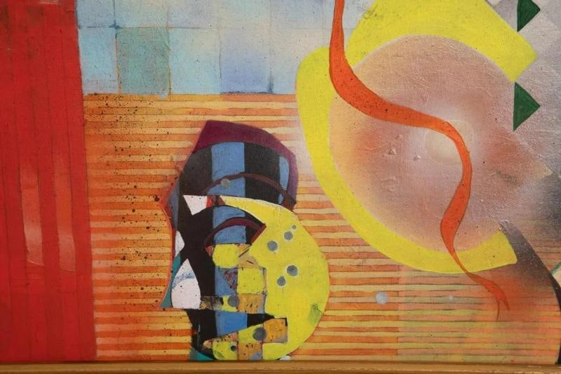 Sallie Whistler Marcucci Abstract Painting Titled "Subconscious" - 8