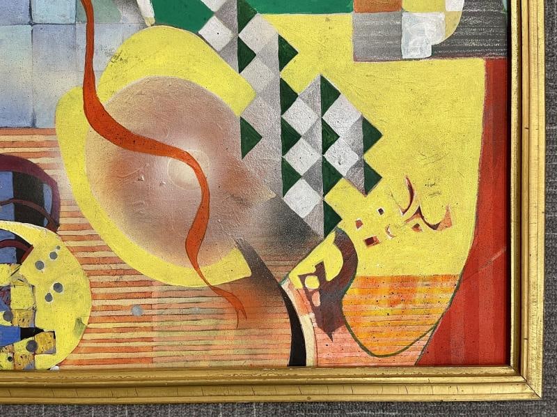 Sallie Whistler Marcucci Abstract Painting Titled "Subconscious" - 9