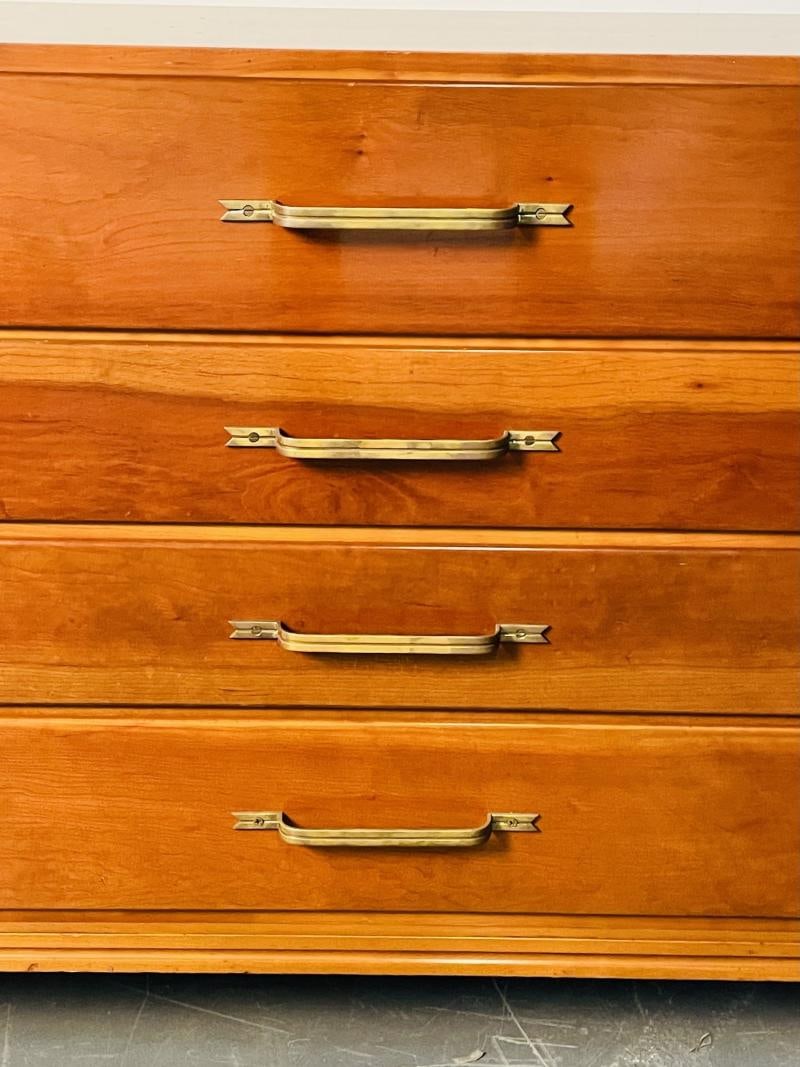 Mid-Century Modern Chest / Dresser, Tommi Parzinger for Charak Modern, Cherry - 11