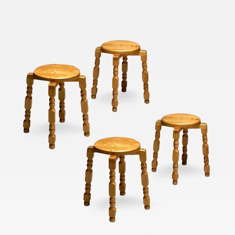 Swedish Mid-Century Modern, Playful Stools, Birch, Sweden, 1960s: Title: Swedish Mid-Century Modern, Playful Stools, Birch, Sweden, 1960s Title: Swedish Mid-Century Modern, Playful Stools, Birch, Sweden, 1960s Description 1: Swedish Mid-Century Modern, Two