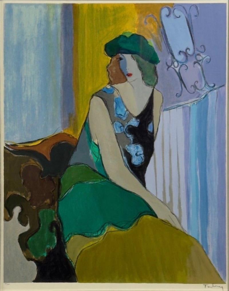 Itzchak Isaac Tarkay, Fauvist, "Cosette" Signed and Numbered Silkscreen, 20th c.: Title: Itzchak Isaac Tarkay, Fauvist, "Cosette" Signed and Numbered Silkscreen, 20th c. Title: Itzchak Isaac Tarkay, Fauvist, "Cosette" Signed and Numbered Silkscreen, 20th c. Description 1: Itzchak