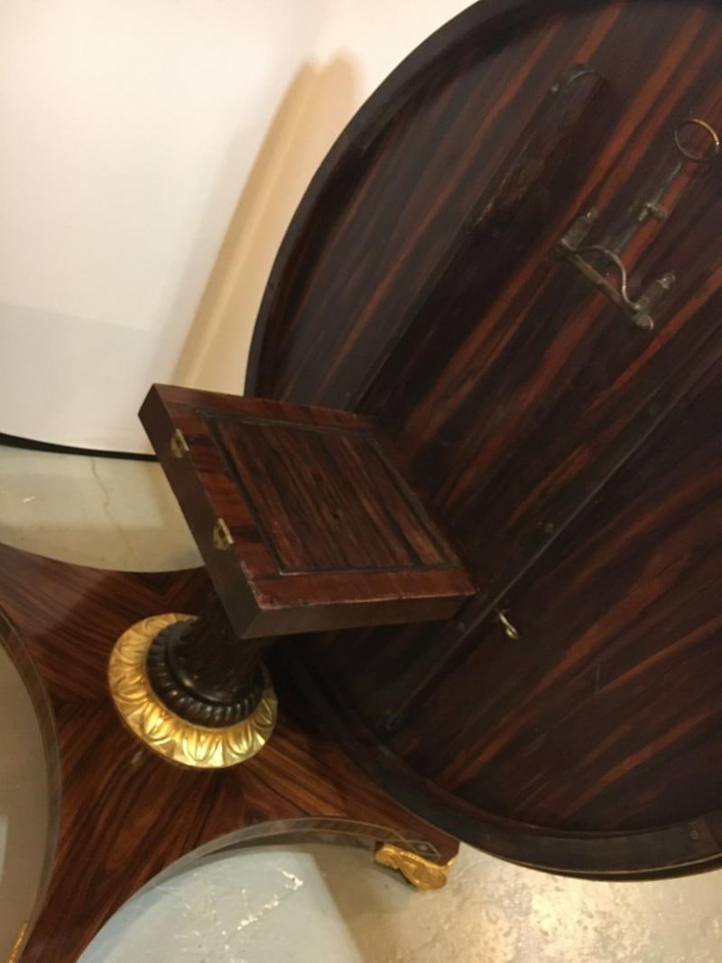Late 19th-Early 20th Century Russian Neoclassical Boule Inlaid Centre Tilt Table - 6