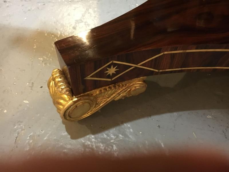 Late 19th-Early 20th Century Russian Neoclassical Boule Inlaid Centre Tilt Table - 9
