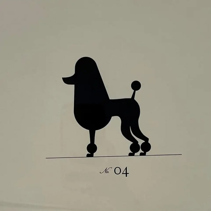 Two Large Poodles Silhouette in Custom Matted Frames - 6
