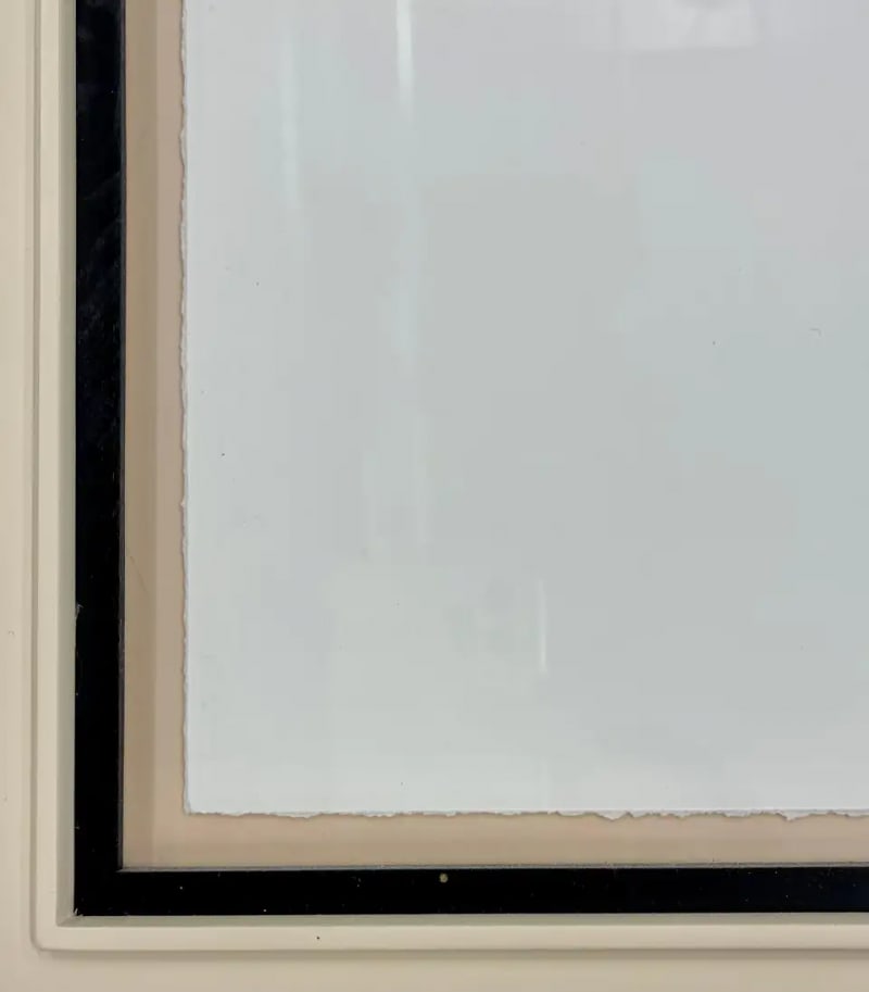 Two Large Poodles Silhouette in Custom Matted Frames - 7