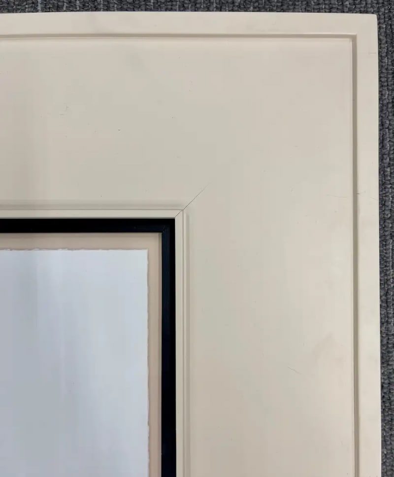 Two Large Poodles Silhouette in Custom Matted Frames - 8