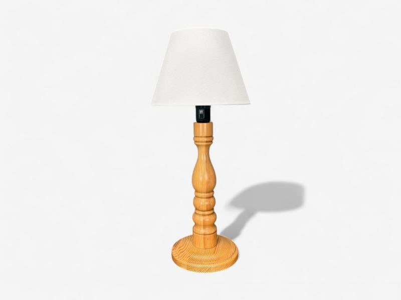 Swedish Modern, Pine, Table Lamp, Sweden, 1960s - 4