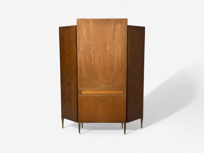 Maison Jansen, Hollywood Regency, Vanity Mirror, Mahogany, Glass, France, 1940s - 12