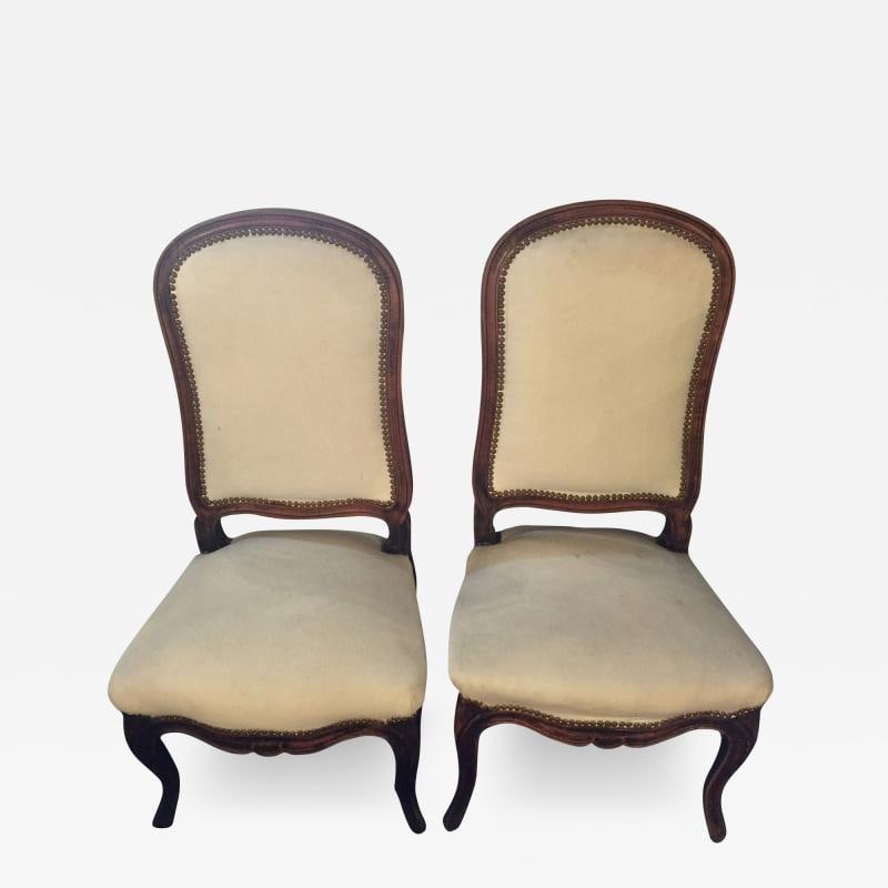 Pair of Louis XV Style Maison Jansen Attributed Boudoir/Slipper or Side Chairs (1 of 10)