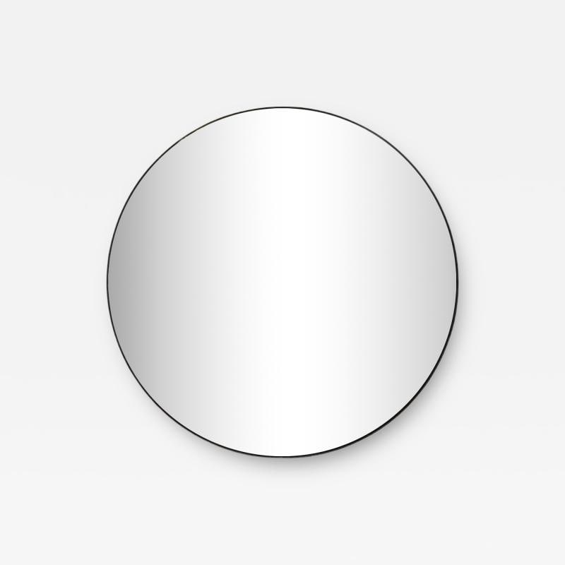 Contemporary, Convex Glass, Brass, Silver Space Age Wall Mirror (1 of 8)