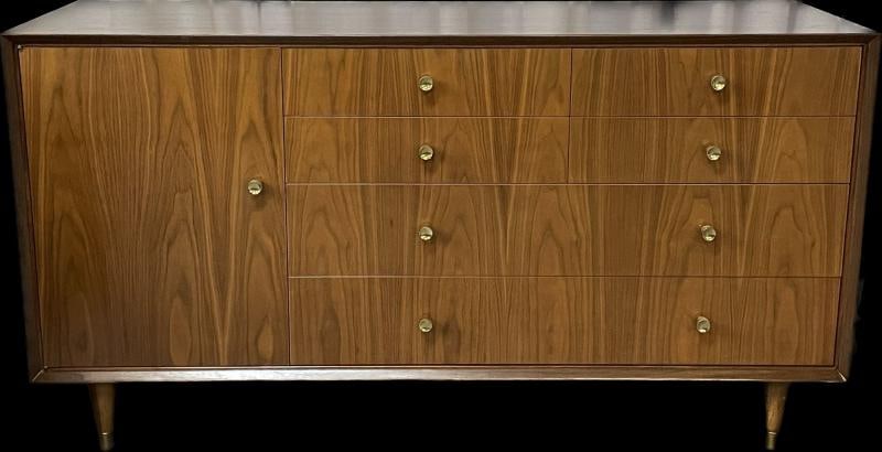 Pair of Mid Century Modern Chests, Dressers Bedside Stands, Opposing, Refinished - 3
