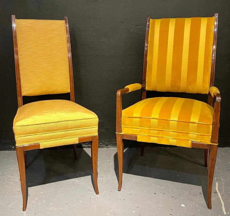 Mid-Century Modern Six Tommi Parzinger Dining Chairs, Originals - 2
