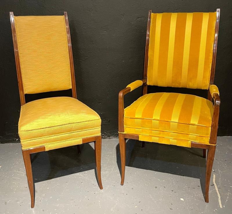 Mid-Century Modern Six Tommi Parzinger Dining Chairs, Originals - 4