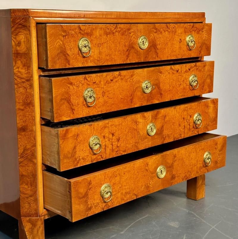 Refinished Biedermeier Four Drawer Satin Birch Chest, Dresser or Commode, 1850s - 11