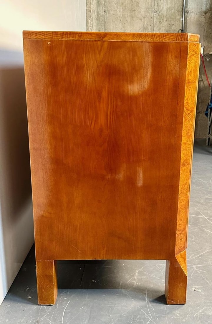Refinished Biedermeier Four Drawer Satin Birch Chest, Dresser or Commode, 1850s - 13