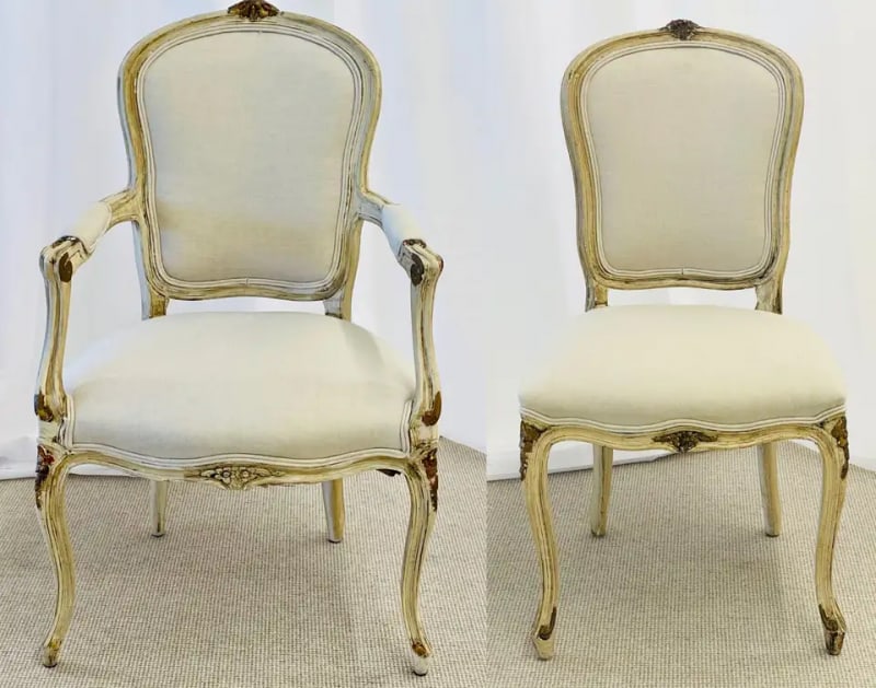 Set of 14 Maison Jansen Swedish Style Dining Chairs - 2