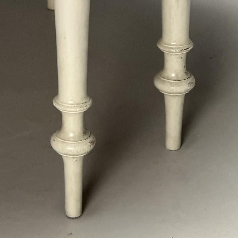 Gustavian, Swedish Dining Table, Gray Paint Distressed, Sweden, 1970s - 9