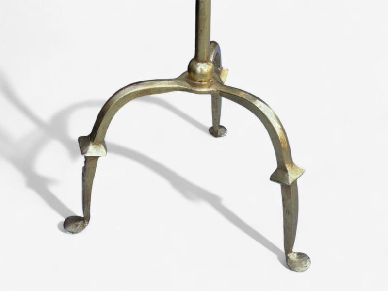 Hollywood Regency, Gilt Metal, Floral Floor Lamp, France, 1960s - 11