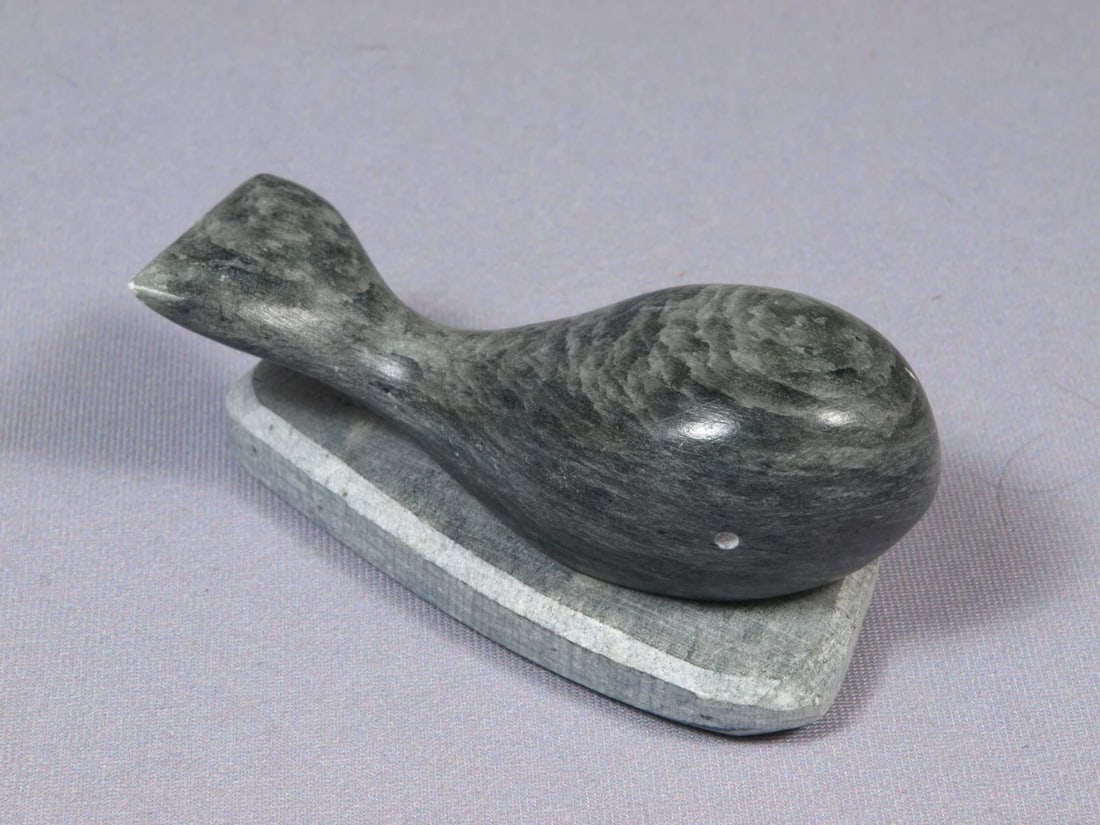 Canada Carving Whale Soapstone Handcrafted (1 of 4)