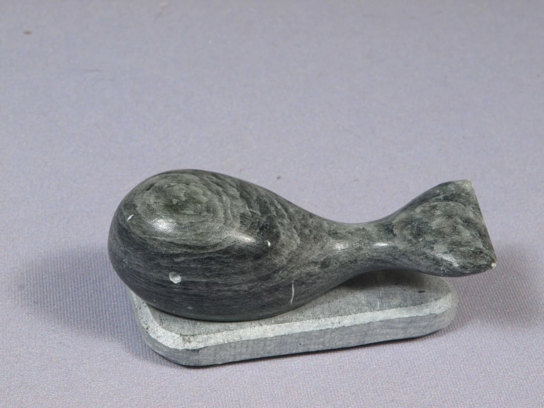 Canada Carving Whale Soapstone Handcrafted - 2