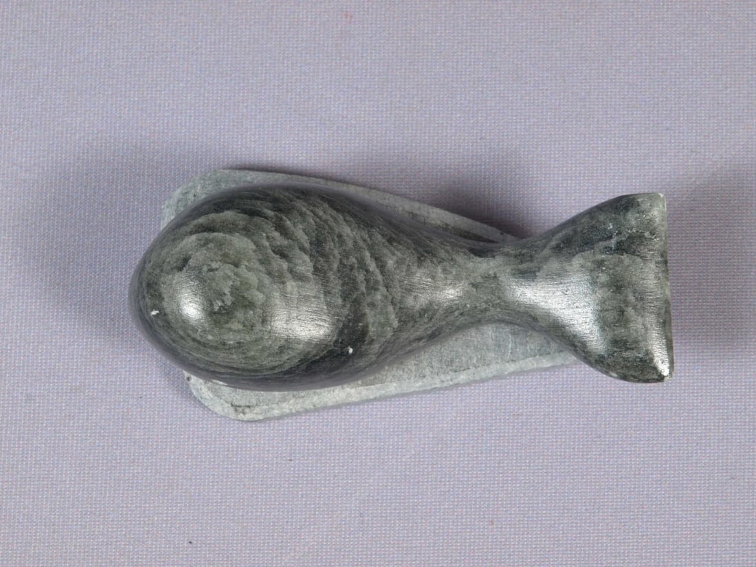 Canada Carving Whale Soapstone Handcrafted - 3