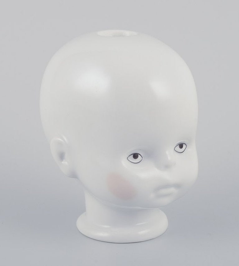 Maxim Velčovský for Qubus Studio, Czech Republic. 'Little Josef' candlestick in white - 3
