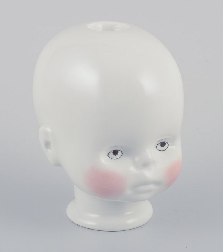 Maxim Velčovský for Qubus Studio, Czech Republic. 'Little Josef' candlestick in white - 3