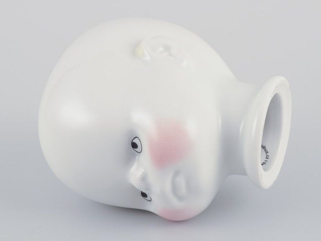Maxim Velčovský for Qubus Studio, Czech Republic. 'Little Josef' candlestick in white - 8