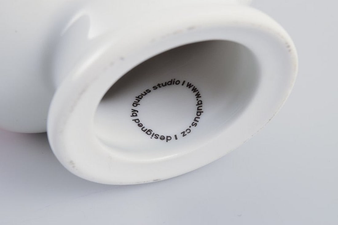 Maxim Velčovský for Qubus Studio, Czech Republic. 'Little Josef' candlestick in white - 9
