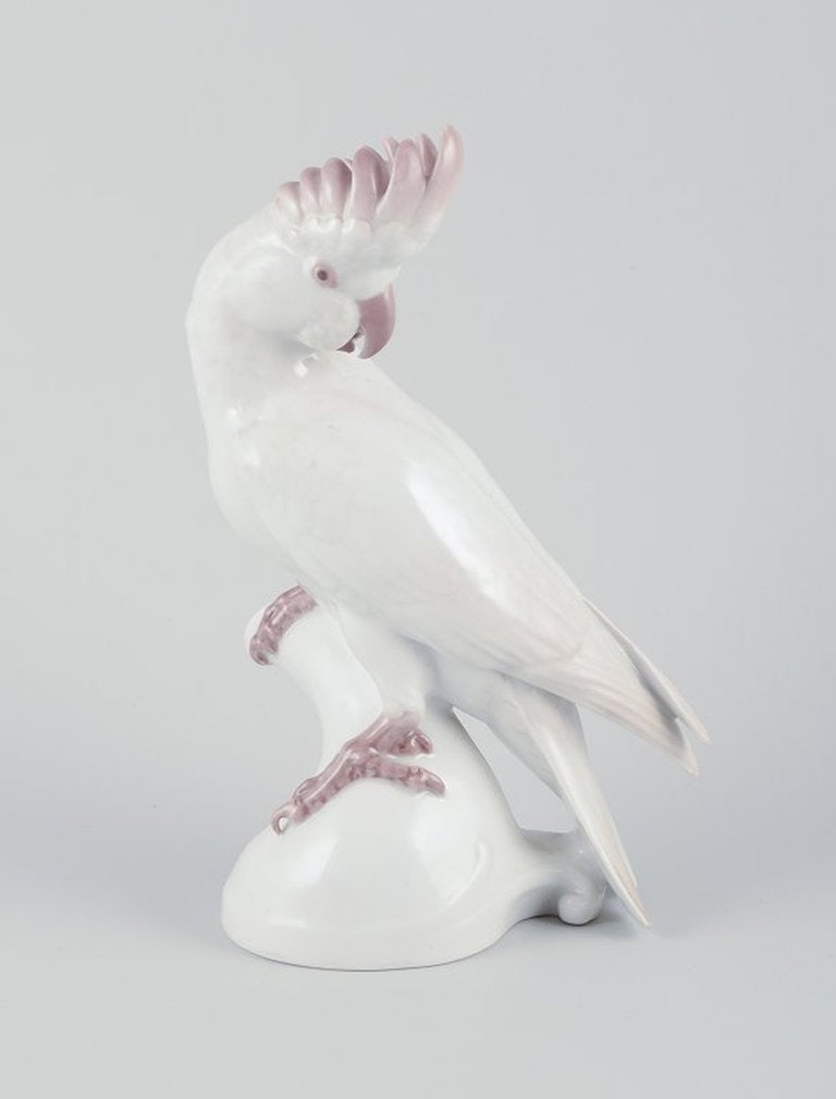 Rosenthal, Germany. Cockatoo in porcelain. Art Deco. Ca. 1930s. - 2