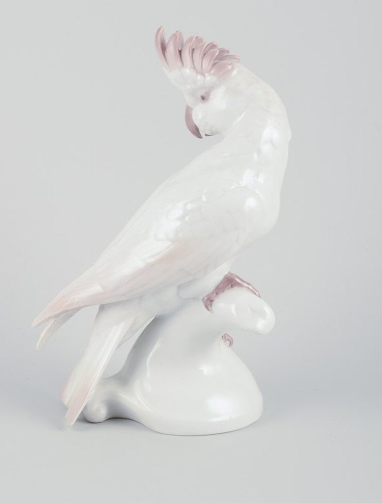Rosenthal, Germany. Cockatoo in porcelain. Art Deco. Ca. 1930s. - 5