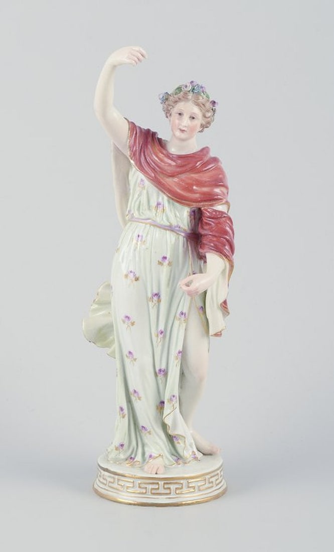 Meissen, Germany. Porcelain figure of flora. Late 1800s. - 2