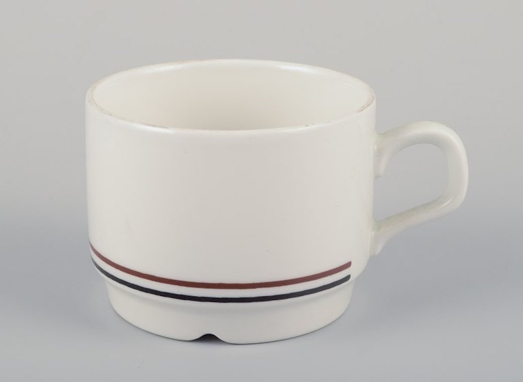 Rörstrand, Sweden. Coffee service in glazed porcelain consisting of four coffee cups, four - 5