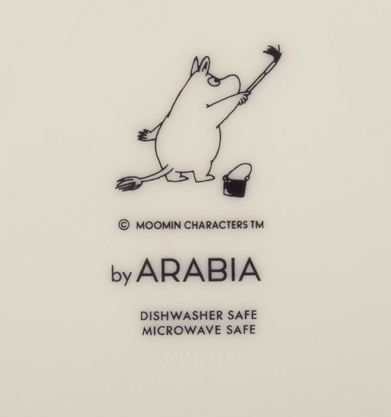 Arabia, Finland. Large porcelain tray. Featuring illustrations from the Moomins. 21st century. - 6