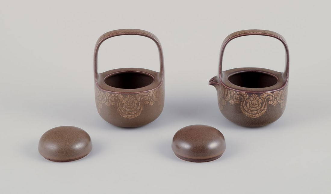 Timo Sarpaneva for Rosenthal. "Kaari" porcelain creamer and sugar bowl. 1980s. - 3
