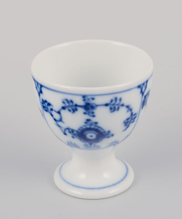 Royal Copenhagen Blue Fluted Half Lace. Six egg cups. Early 20th C. - 8