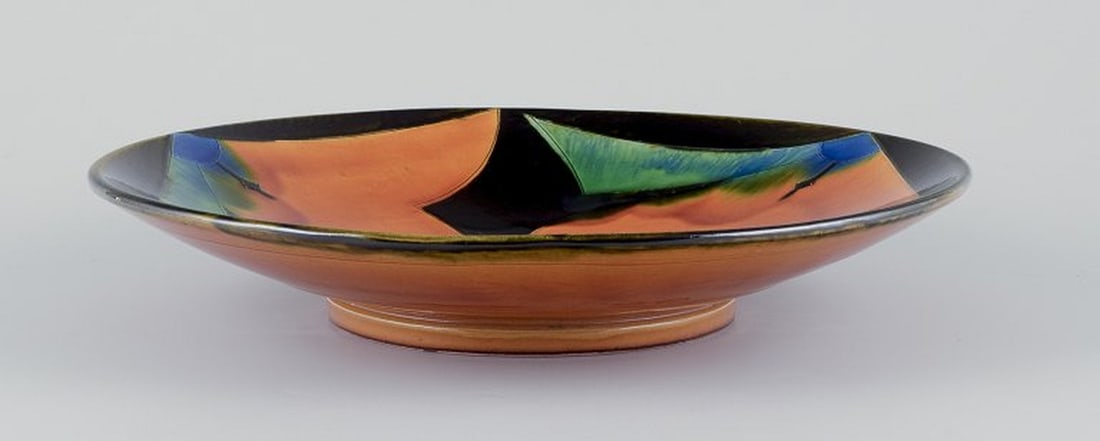 Danish ceramicist, Tommerup Brickworks. Large unique ceramic bowl. 1990. - 3